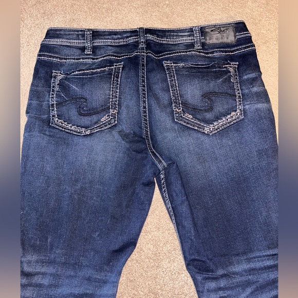 Women's Silver Suki Skinny Blue Jeans - Picture 2 of 3